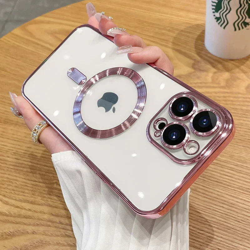 Amiriva - Luxury Plating For Magsafe Magnetic Case For iPhone - (SF1004C)