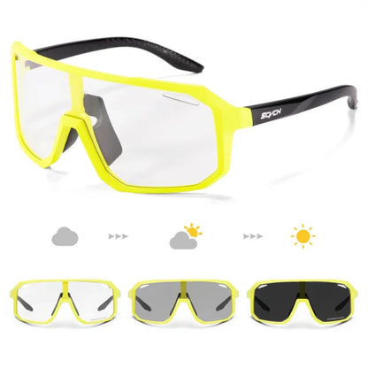 Amiriva unisex photochromic cycling sunglasses with UV400 lenses, lightweight acetate frame, ideal for road biking and outdoor sports