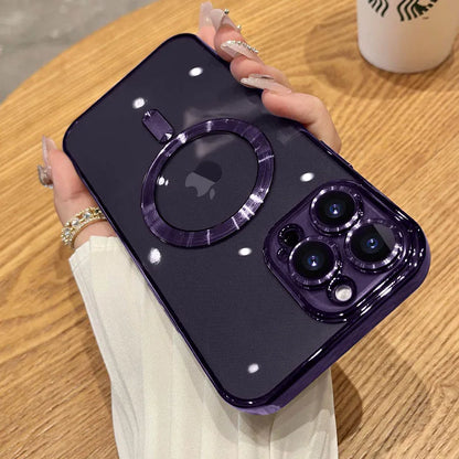 Luxury Magnetic Plating Case For iPhone - (SF1006B)