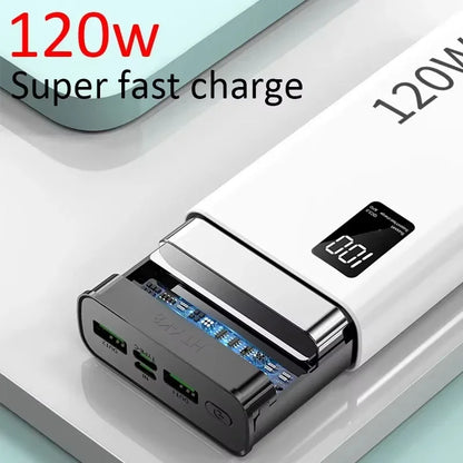 120W 500,000mAh Power Bank – Ultra High Capacity Fast Charger with Digital Display (AR1007)