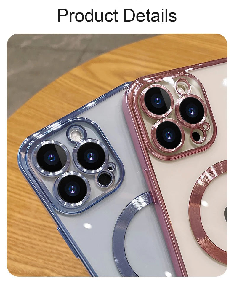 Luxury Plating Magsafe Case For iPhone - (SF1014)