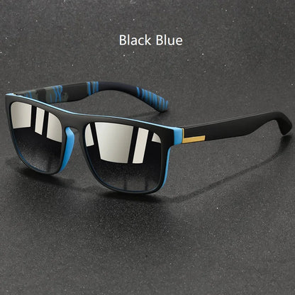 Amiriva Unisex Retro Rectangle Sunglasses with Polarized Lenses and UV400 Protection for Outdoor Activities
