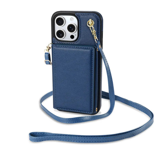 Multifunction crossbody leather phone case for women – available in 5 colors