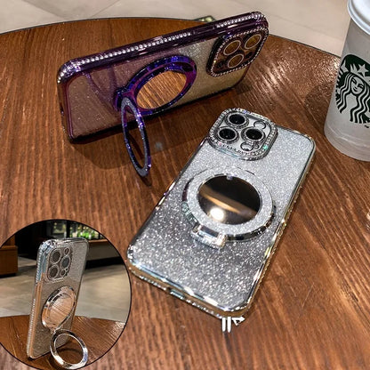 Luxury Diamond Clear Glitter MagSafe Case – Jewelled Protective Cover for All iPhone Models + Free Shipping - (SN1014)