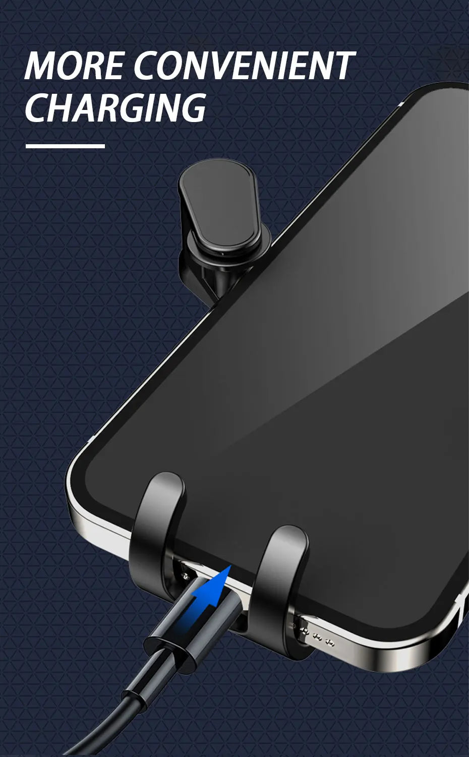 Amiriva Gravity Car Phone Holder – Triangular Air Vent Mount for Samsung, Xiaomi, Huawei