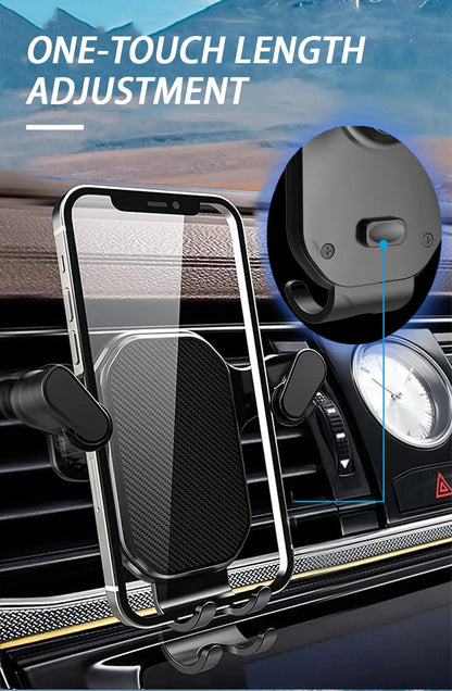 Amiriva Gravity Car Phone Holder – Triangular Air Vent Mount for Samsung, Xiaomi, Huawei
