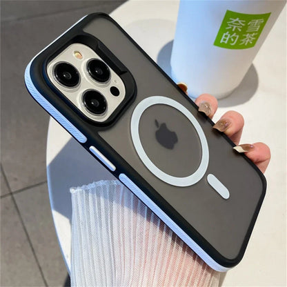 Frosted matte anti-smudge finish on Amiriva magnetic iPhone case