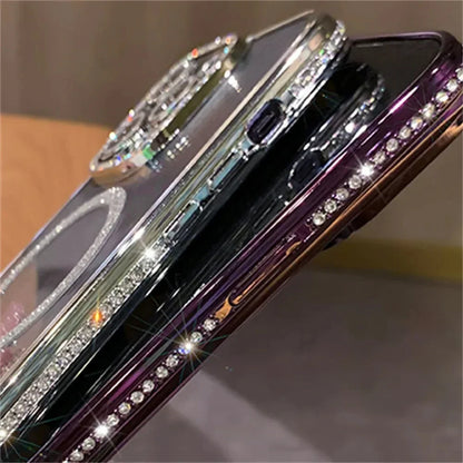 Amiriva Glitter Transparent iPhone Case – MagSafe Compatible | Fashion Meets Function - KR1001A