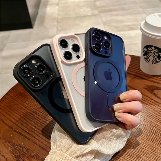 Luxury Magnetic iPhone Case – MagSafe Ready, Shockproof & Wireless Charging Compatible - (SF1019D)