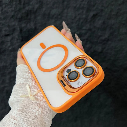Luxury Magnetic Shockproof iPhone Case – MagSafe Compatible with Stand & Lens Protection - (SF2020A)