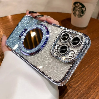 Luxury Diamond Clear Glitter MagSafe Case – Jewelled Protective Cover for All iPhone Models + Free Shipping - (SN1014)