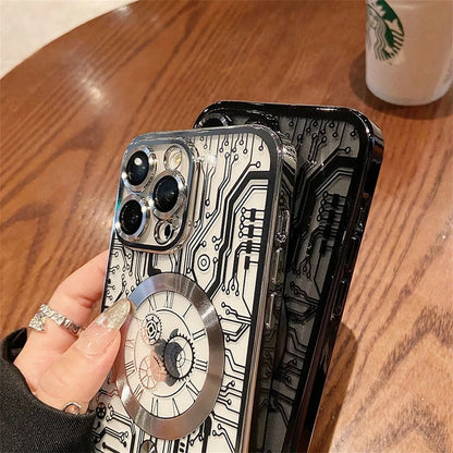 Luxury Circuit Pattern For Magsafe Case For iPhone - (SF1015)