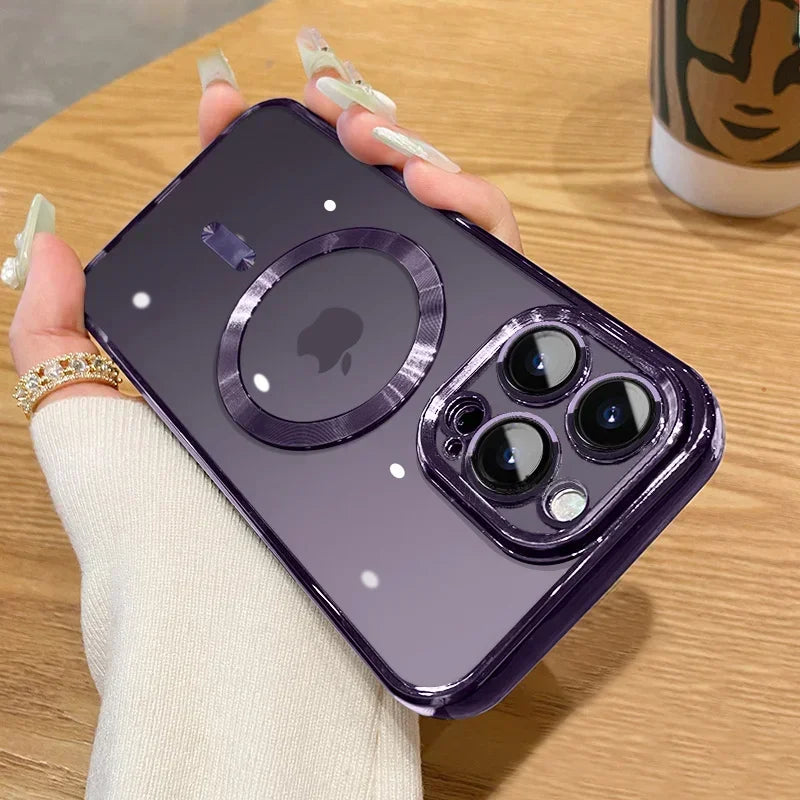 Amiriva - Luxury Plating For Magsafe Magnetic Case For iPhone - (SF1004C)