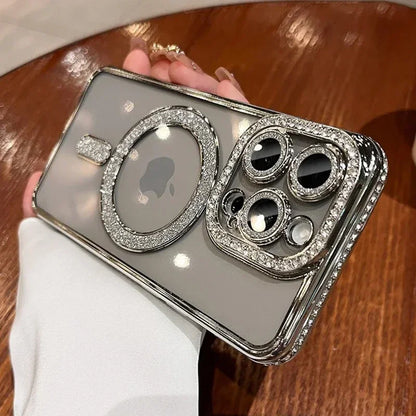 Amiriva Glitter Transparent iPhone Case – MagSafe Compatible | Fashion Meets Function - KR1001A