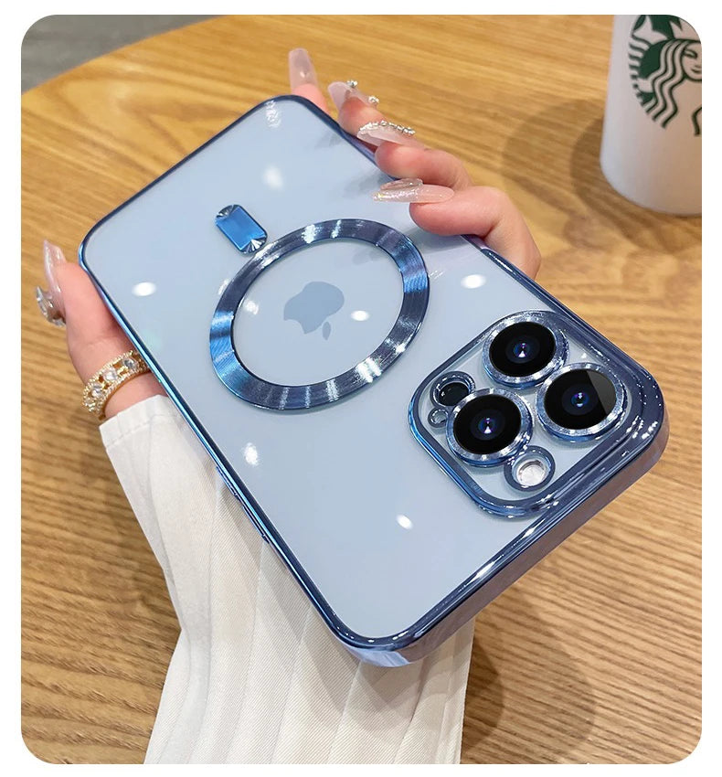 Luxury Plating Magsafe Case For iPhone - (SF1014)
