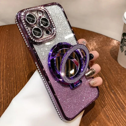 Luxury Diamond Clear Glitter MagSafe Case – Jewelled Protective Cover for All iPhone Models + Free Shipping - (SN1014)