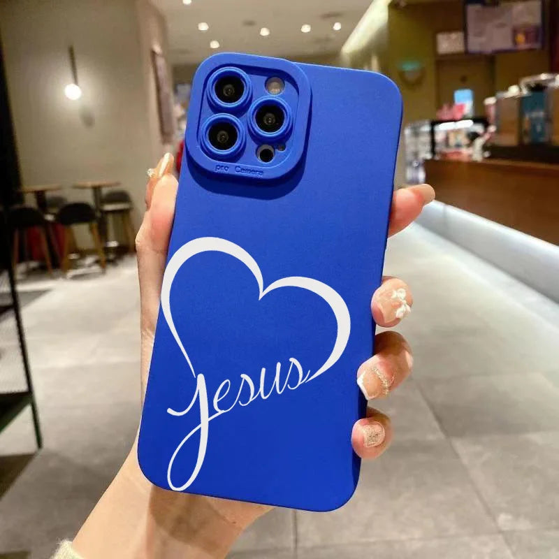 AMIRIVA Black and White Love Shockproof Silicone iPhone Case with Matte Finish – Compatible with iPhone 13 to 16 Pro Max