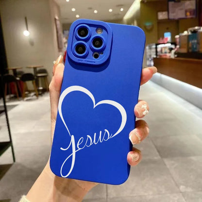 AMIRIVA Black and White Love Shockproof Silicone iPhone Case with Matte Finish – Compatible with iPhone 13 to 16 Pro Max