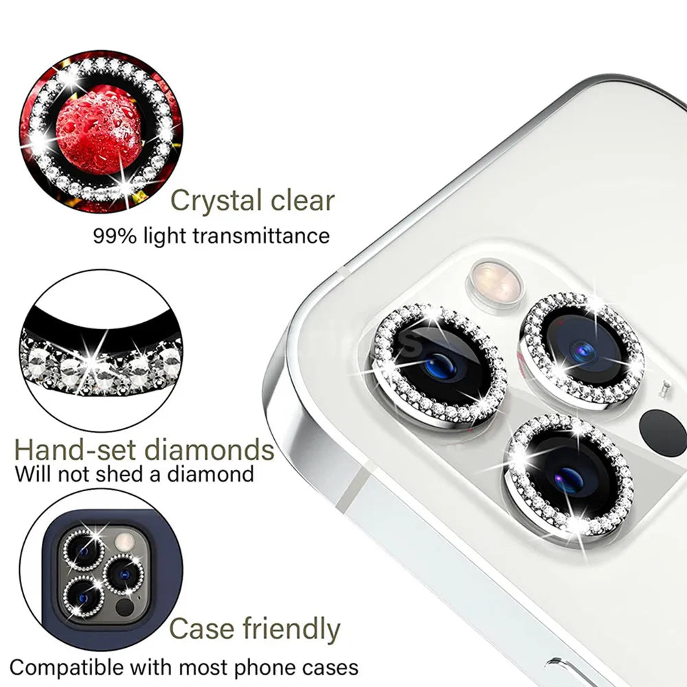 Amiriva Shockproof Diamond Cut Camera Lens Protector – Easy Installation