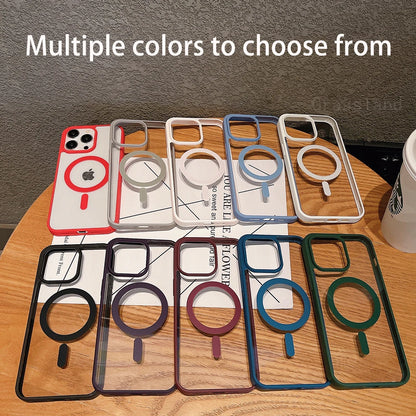 Luxury Magsafe Transparent Case For iPhone - (SF1017A)