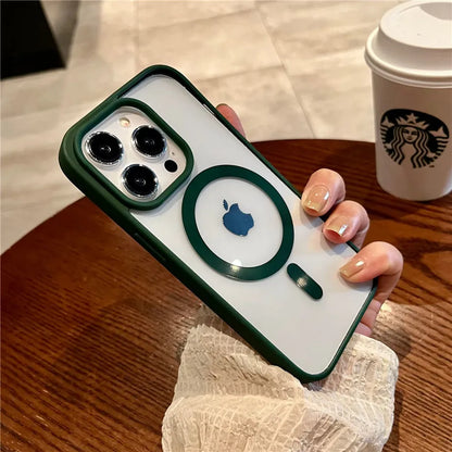 Luxury Magnetic Wireless Charging Case For Magsafe for iPhone - (SF1019A)