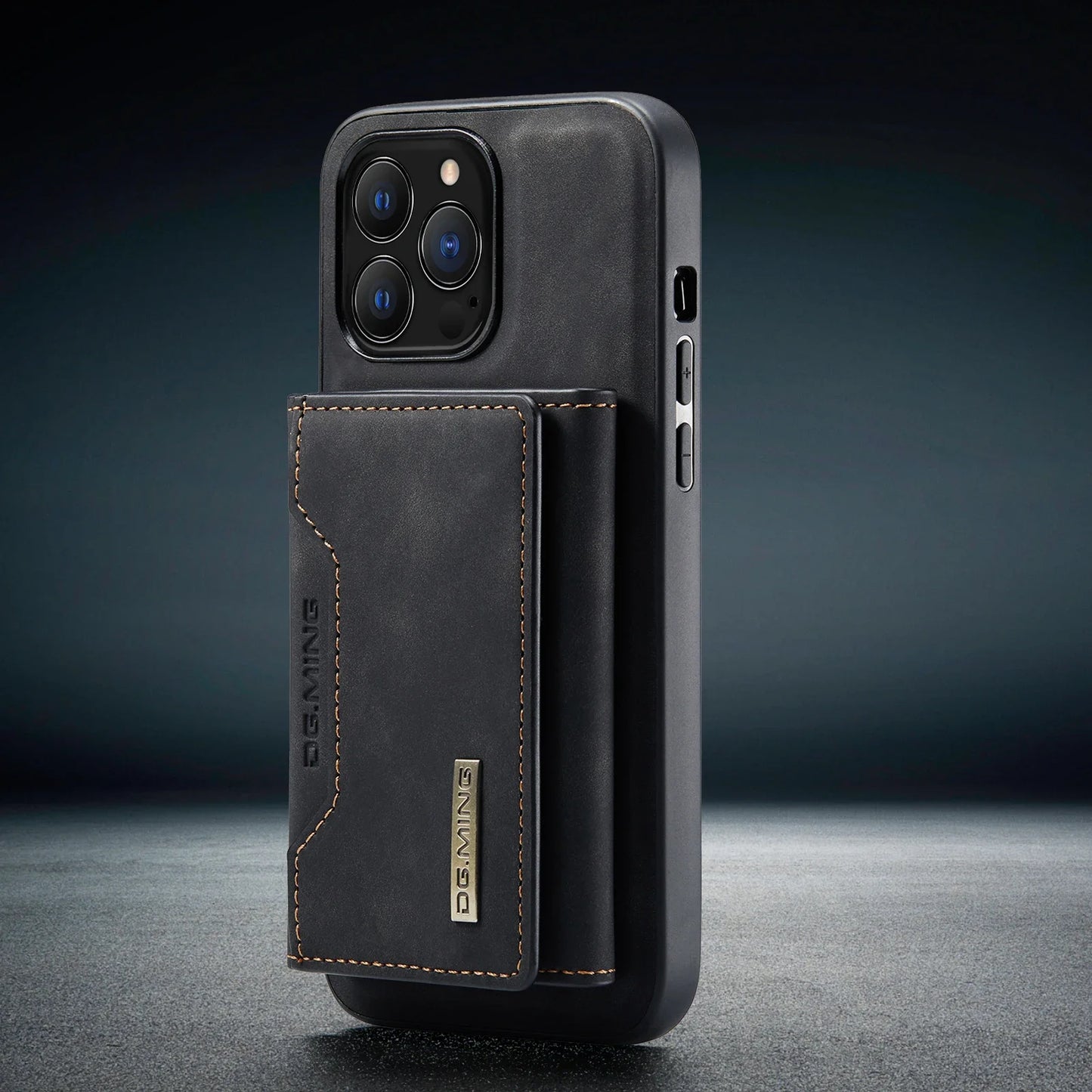 2-in-1 Magnetic Leather Wallet Case for iPhone 11–16 Pro Max – Detachable with Card Holder (ZYP333)
