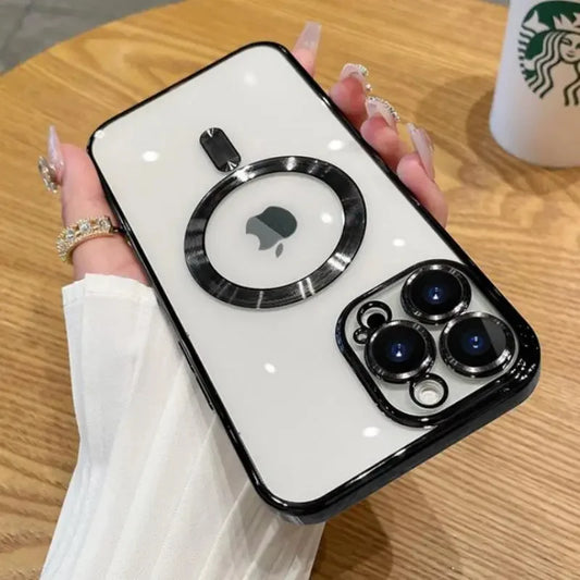 Original Luxury Plating Magsafe Magnetic Wireless Charging Case For iPhone - (SF1005B)