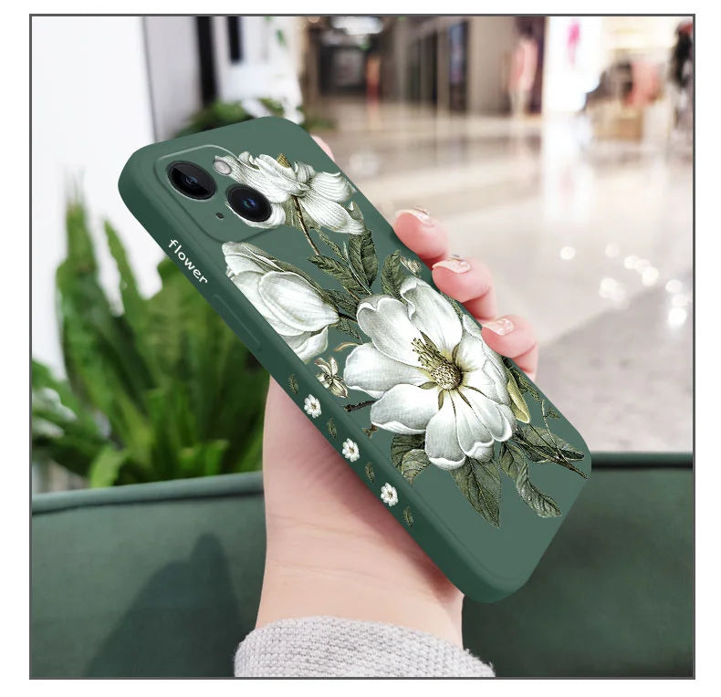 Amiriva Lightweight dustproof floral phone case – pastel flower design
