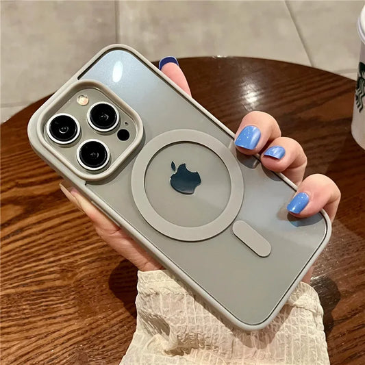 Luxury Magnetic iPhone Case – MagSafe Ready, Shockproof & Wireless Charging Compatible - (SF1019C)