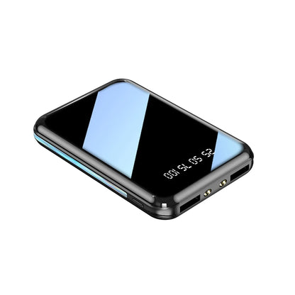 Amiriva Mini 20,000mAh Mirror Screen Power Bank – LED Display & Built-in Cables (AR1008)