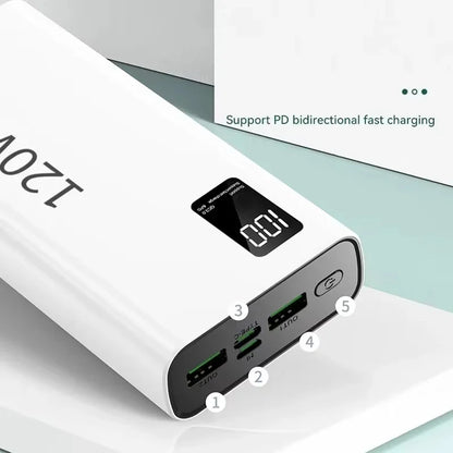 120W 500,000mAh Power Bank – Ultra High Capacity Fast Charger with Digital Display (AR1007)