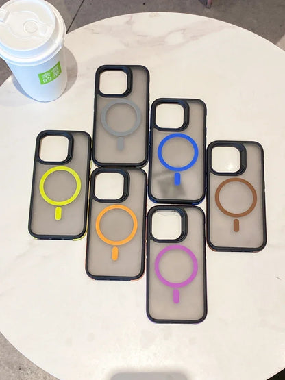 Frosted matte anti-smudge finish on Amiriva magnetic iPhone case