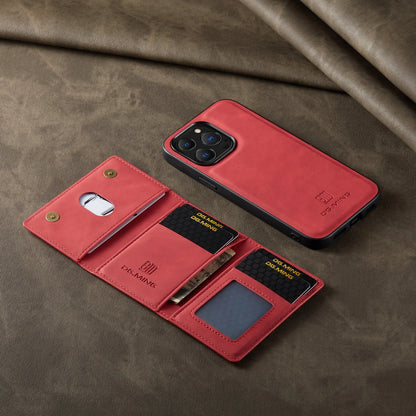 2-in-1 Magnetic Leather Wallet Case for iPhone 11–16 Pro Max – Detachable with Card Holder (ZYP333)