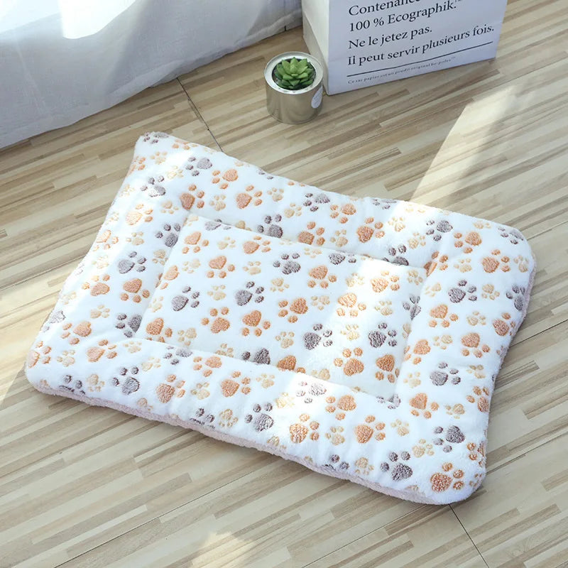 Amiriva Soft Coral Fleece Pet Sleeping Mat for Cats and Small Dogs