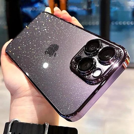 Luxury Electroplated Glitter iPhone Case - (SN1006)