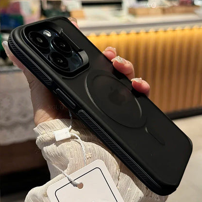 Luxury MagSafe Transparent Case for iPhone 16 15 14 13 12 11 Pro XS XR Max Mini Plus – Wireless Charging Cover + Free Shipping (SF1018)