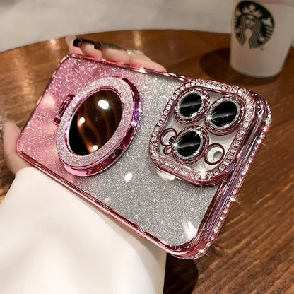 Luxury Diamond Clear Glitter MagSafe iPhone Case – Jewelled Design with Style Options + Free Shipping - (SN1003A)