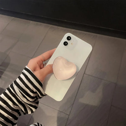 Heart-Shaped 3D Pop Grip Phone Holder – Expanding Finger Grip & Stand for Smartphones – Amiriva