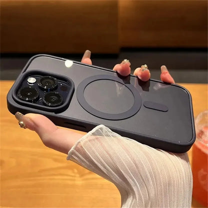 Magnetic Wireless Charging MagSafe Case for iPhone 14 & 15 – Shockproof Transparent Bumper Cover + Free Shipping - (SN1015)