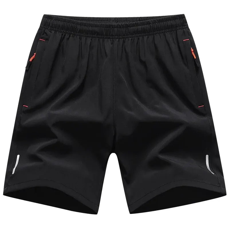 Amiriva men's breathable summer sports shorts with elastic waist, solid color design, and sizes up to 8XL for casual and athletic wear