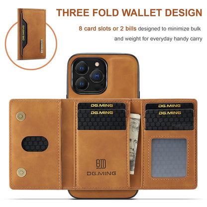 2-in-1 Magnetic Leather Wallet Case for iPhone 11–16 Pro Max – Detachable with Card Holder (ZYP333)