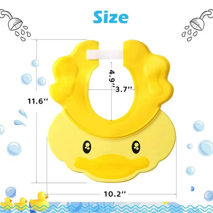Baby Shower Cap for Toddlers – Amiriva Hippo Bath Visor Keeps Water & Shampoo Out of Baby’s Eyes - (BBY102)