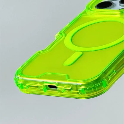 Neon Bumper Clear MagSafe iPhone Case – Shockproof & Wireless Charging Compatible- (NC1001)