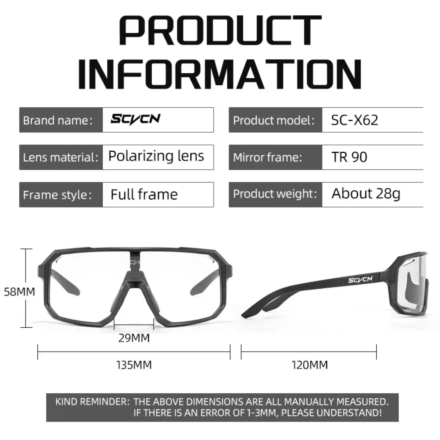 Amiriva unisex photochromic cycling sunglasses with UV400 lenses, lightweight acetate frame, ideal for road biking and outdoor sports