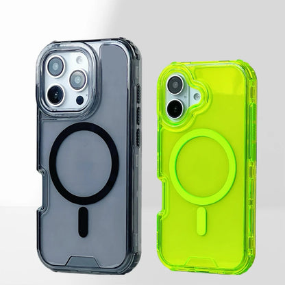 Neon Bumper Clear MagSafe iPhone Case – Shockproof & Wireless Charging Compatible- (NC1001)