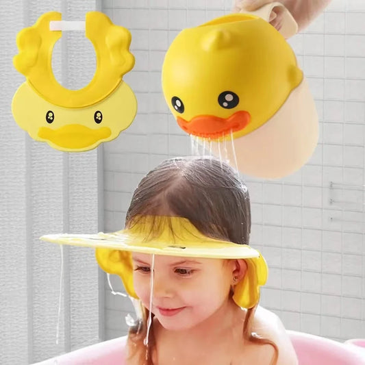Baby Shower Cap for Toddlers – Amiriva Hippo Bath Visor Keeps Water & Shampoo Out of Baby’s Eyes - (BBY102)
