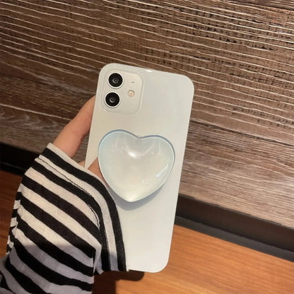 Heart-Shaped 3D Pop Grip Phone Holder – Expanding Finger Grip & Stand for Smartphones – Amiriva