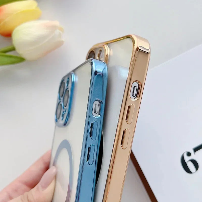 Luxury Plating Magsafe Case For iPhone - (SF1014)