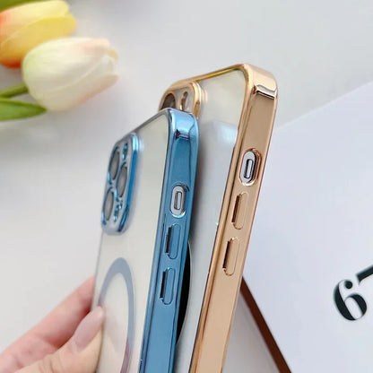 Luxury Plating Magsafe Case For iPhone - (SF1014)