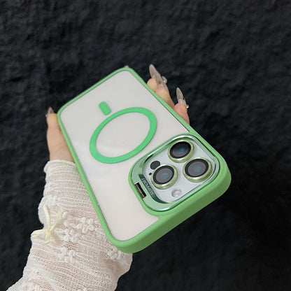Luxury Magnetic iPhone Case – Shockproof, Stand & Glass Lens Protector - (SF2020C)